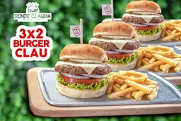 3x2 Burger Clau con tocineta