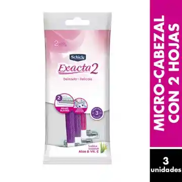 Schick Exacta 2 Micro cabezal Con 2 Hojas