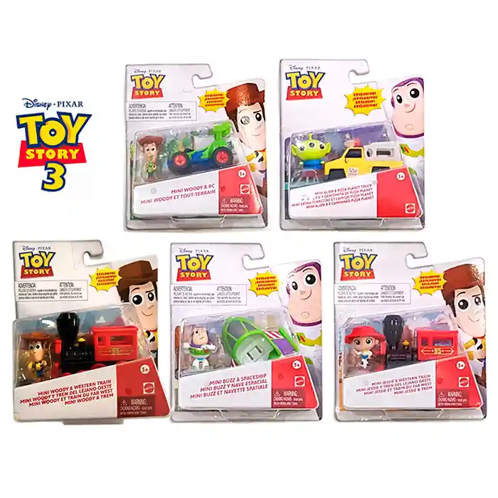 Toy Story Minis 3 Vehículos | Colección Completa