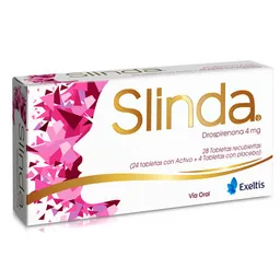 Slinda Anticonceptivo ( 4 mg) Tabletas con Activo y con Placebo