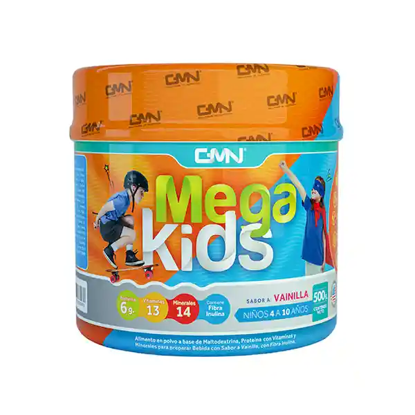 Gmn Suplemento Alimenticio Mega Kids Sabor a Vainilla