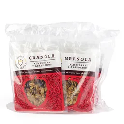 Cinco Avellanas Granola De Almendras y Arándanos