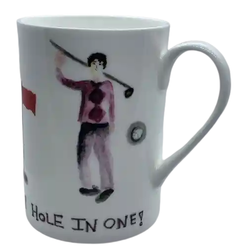 Tea Shop Mug Golf de Porcelana Inglesa