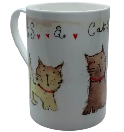 Tea Shop Mug My Cat De Porcelana Inglesa