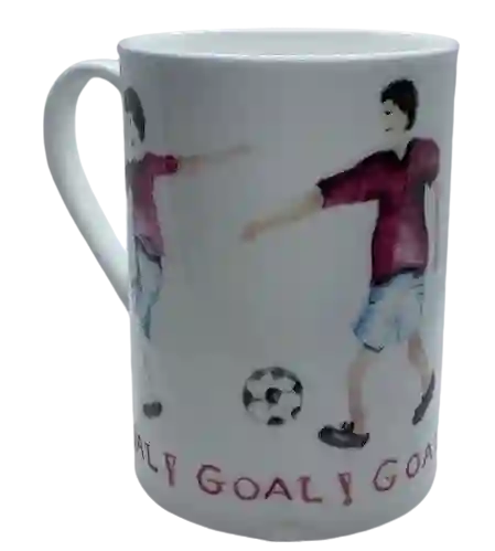 Tea Shop Mug Futbol de Porcelana Inglesa