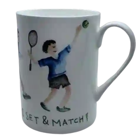 Tea Shop Mug Tenis de Porcelana Inglesa