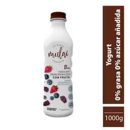 Mulai Yogurt Descremado con Fruta Sabor Arándanos y Frutos Rojos
