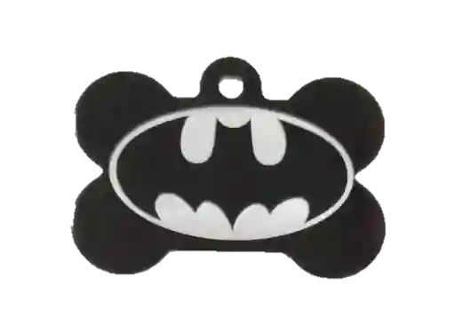 Placa Hueso Mediana Negra Batman