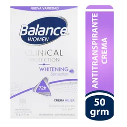Balance Desodorante Crema Femenino Whitening Sensation