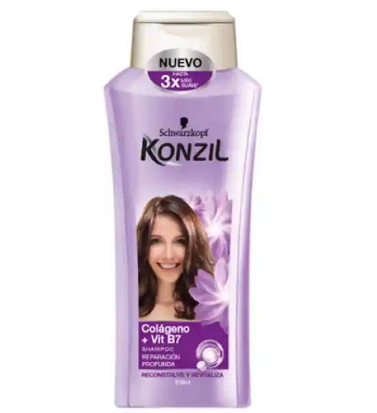 Konzil Shampoo Reparación Profunda Colageno + Vit B7