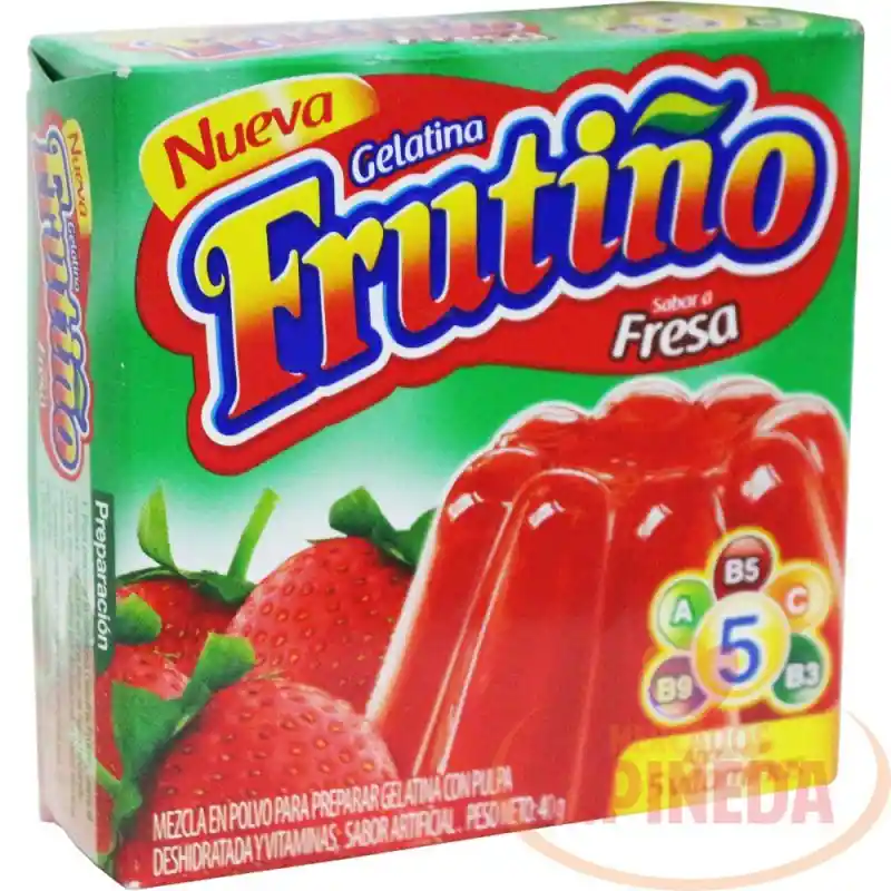   Frutiño  Gelatina Sabor A Fresa 