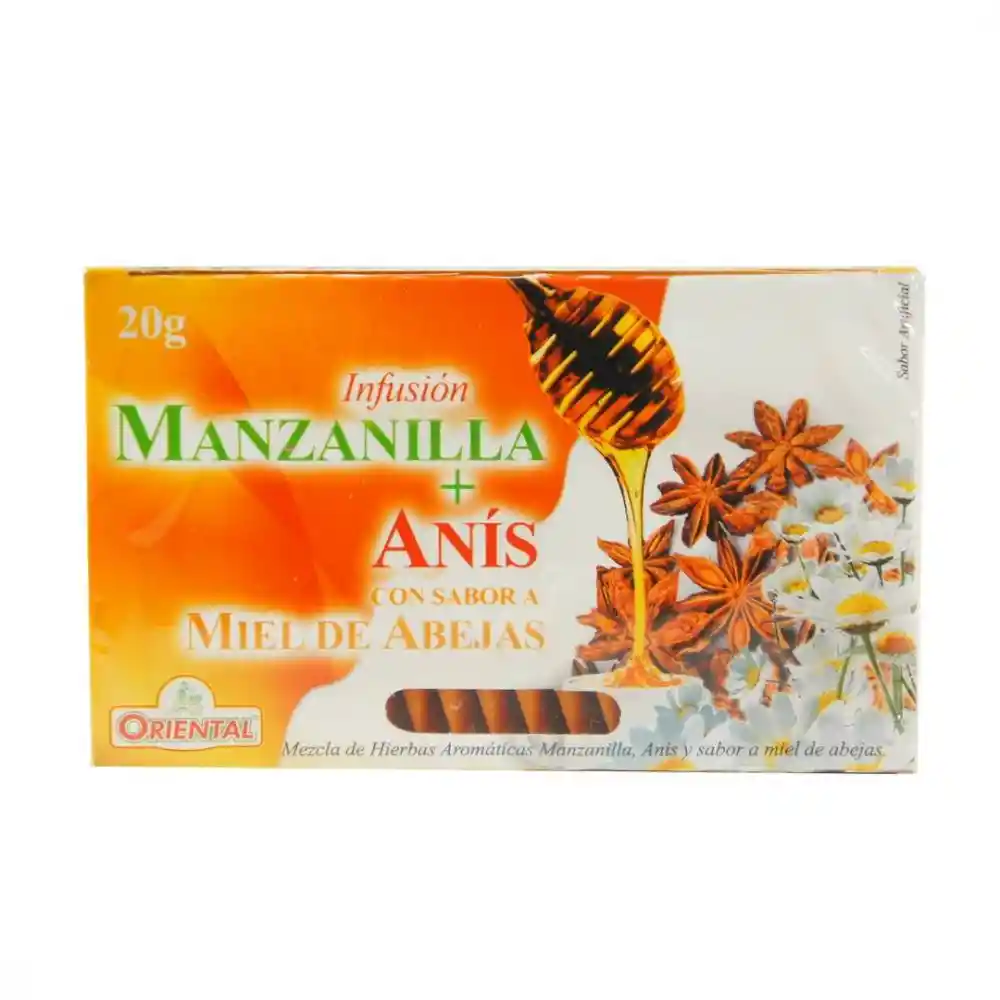 Oriental Infusión Manzanilla y Anís con Sabor a Miel de Abejas