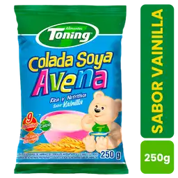 Toning Colada Soya Avena Sabor a Vainilla