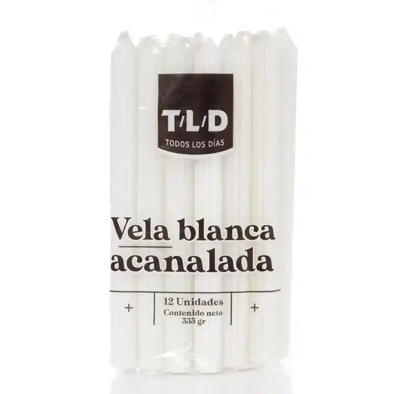 Tld Todos los Dias Vela Color Acanalada Todos Los Dias