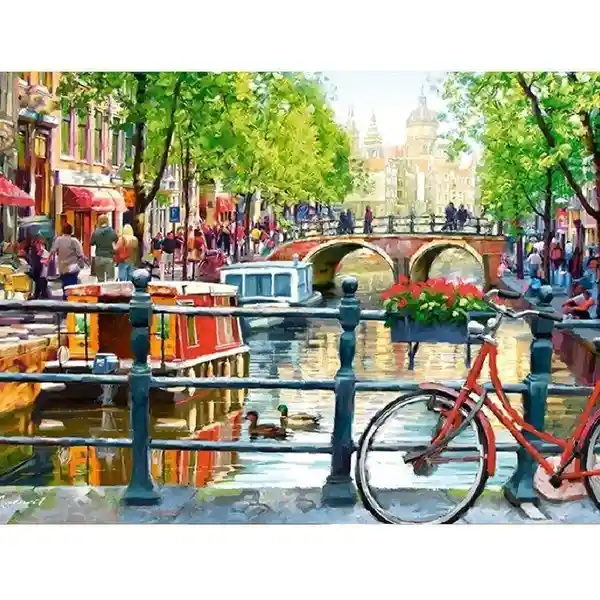 Kit Arte 5d Diamante Amsterdam - Ingenio Destreza Mental