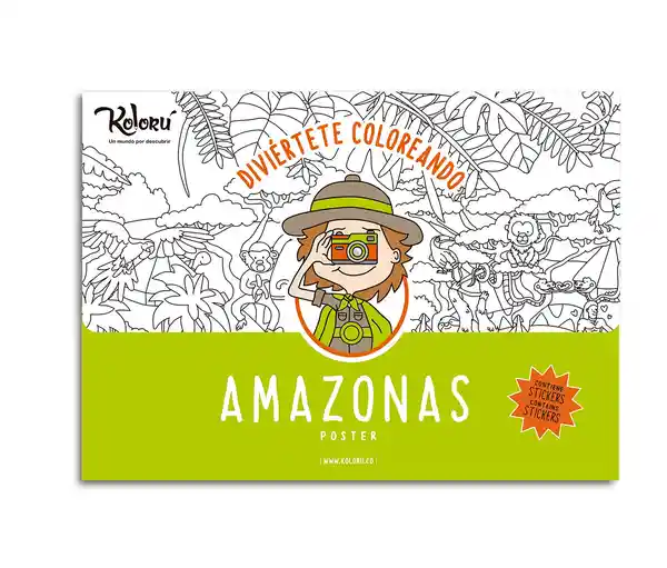 Koloru Póster del Amazonas Para Colorear