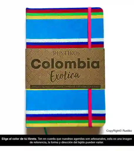 Rustiko Libreta Colombiana Exótica Rayada