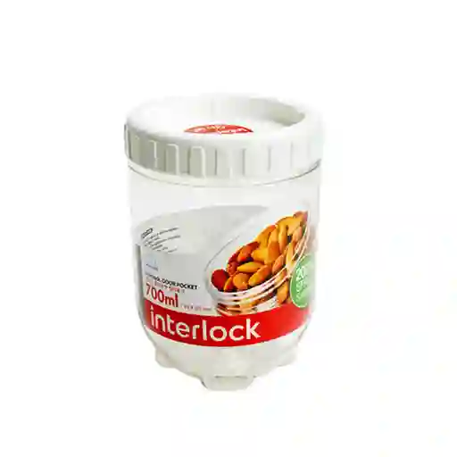 LocknLock Recipiente Circular Blanco