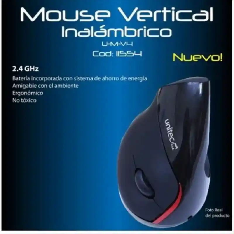 Mouse Inalambrico Vertical U-M-V4