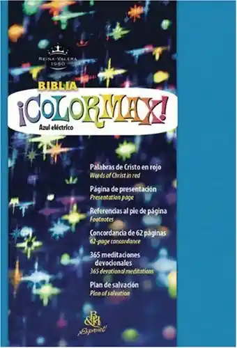 Rvr 1960 Biblia Colormax Azul Eléctrico