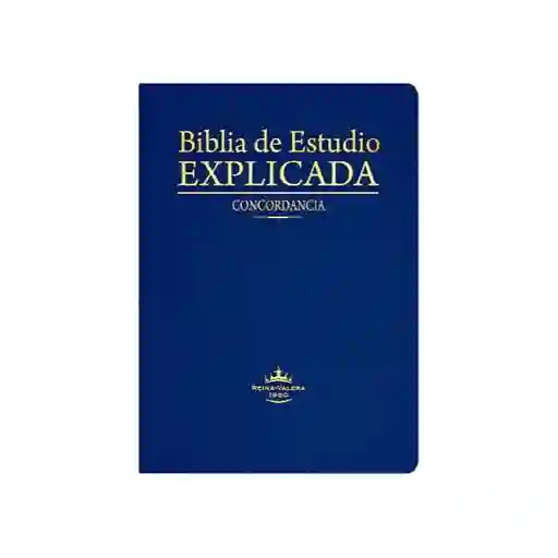 Biblia de Estudio Explicada Azul