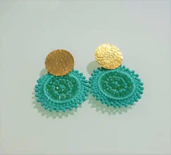 Larita Joyas Aretes Verdes Primavera