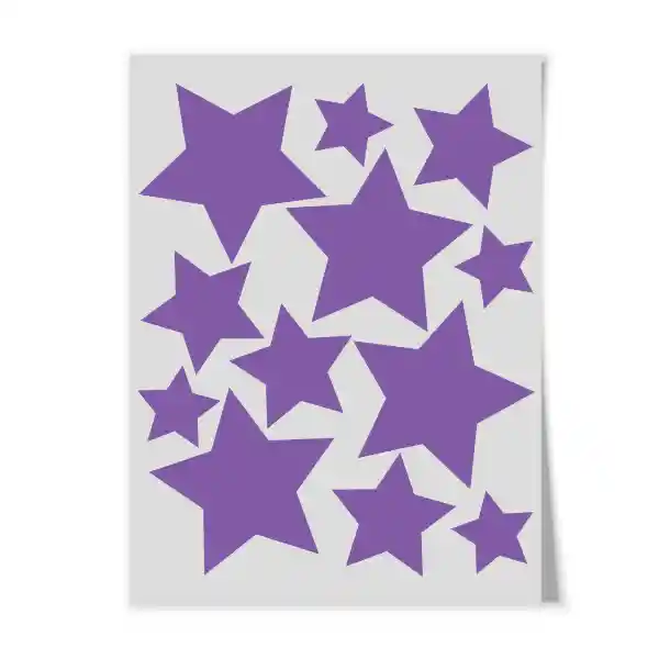 Mare Taller Decorativo Estrella Adhesiva Color Violeta