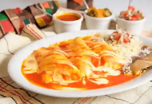 Enchiladas Suizas(opcional Vegetariana)