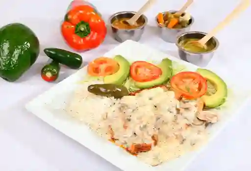 Salmón con Champiñones