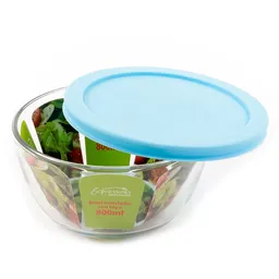 Expressions Bowl Mezclador Vidrio Con Tapa 800 mL Mbp23