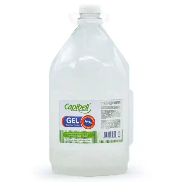 Gel Antibacterial Que Remueve Bacterias al 99.9% Sin Necesidad de Agua. 3900 mL Capibel L. Sku 7703819270321