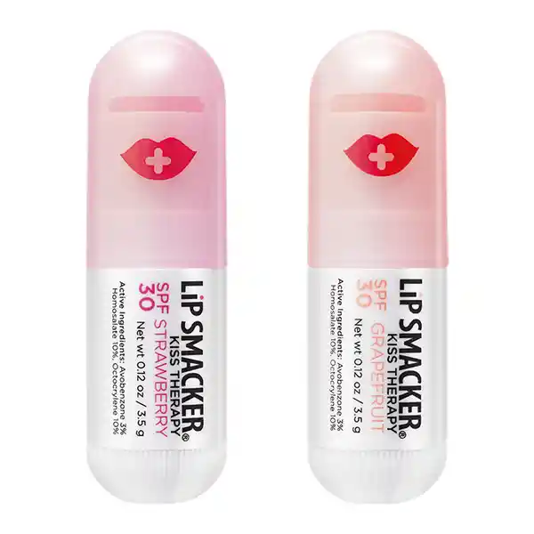 Lip Smacker Bálsamo Labial Kiss Therapy Strawberry + Grapefruit