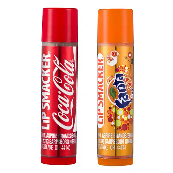 Lip Smacker Bálsamo Labial Fanta + Bálsamo Labial Coca-Cola