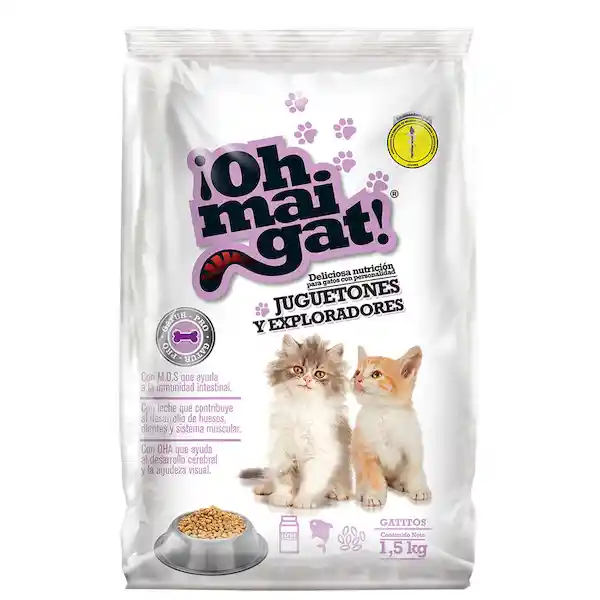 Ohmaigat Alimento Para Gato Gatitos Juguetones