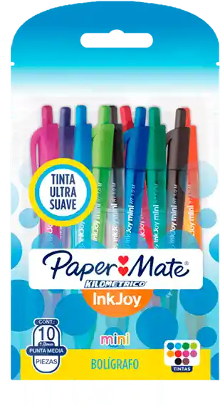 Kilomtrico Bolgrafo Inkjoy Mini Colores Retrctil