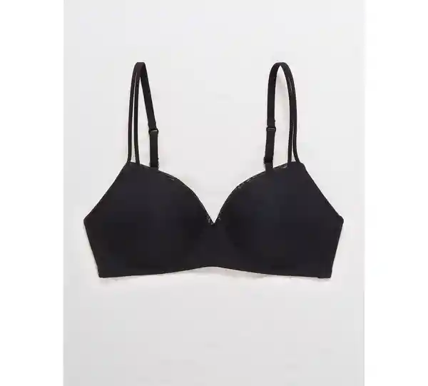 Bra Push Up Aerie sin barillas,Negro True Black