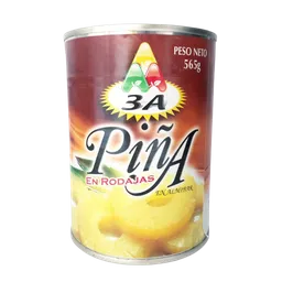 3A Piña en Rodajas en Almibar