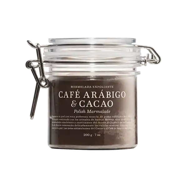 mermelada exFoliante cafe arabigo y cacao loto del sur