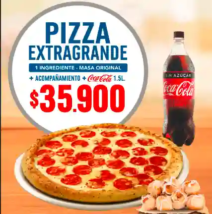 Promo pizza extra grande 1 ingrediente