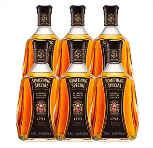 6 Botellas de Whisky Something Special 750 mL