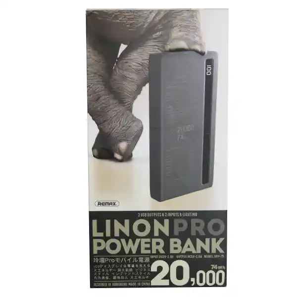 Remax Batería 20000Mah Lion Pro Negra