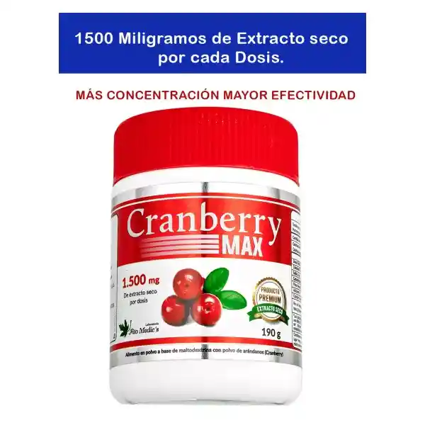 Fito Medics Suplemento Dietario Cranberry 1500 mg Max