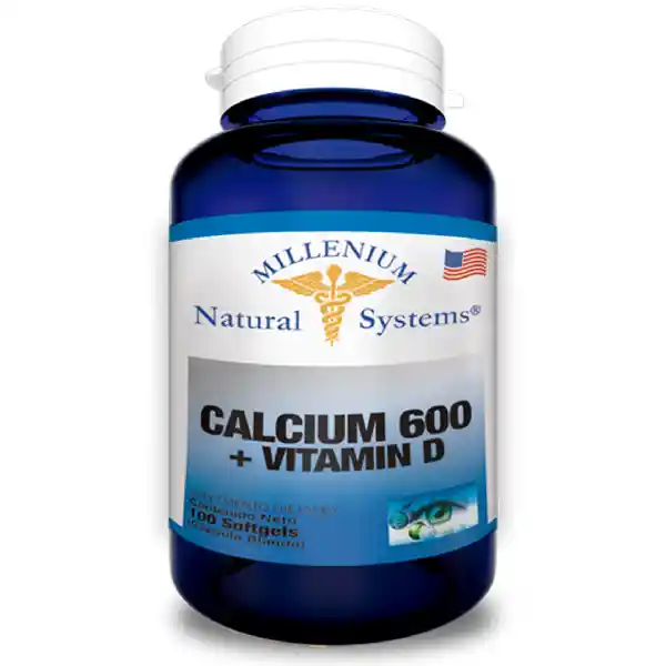 Natural Systems Suplemento Dietario Calcium 600+Vitamina D