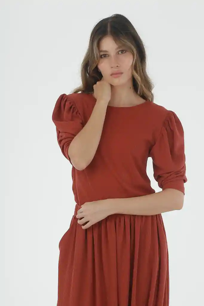 TSHIRT ENTERO M VINO TINTO