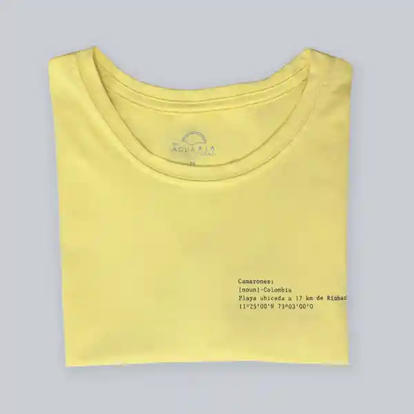 Del Agua a la Ciudad Camiseta Rincones Amarillo