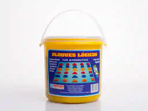 Creaplast Juguete Didáctico Bloques Lógicos Tarro (48 Piezas)