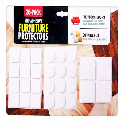 Furniture Fieltros Protectores Blancos Set x 28