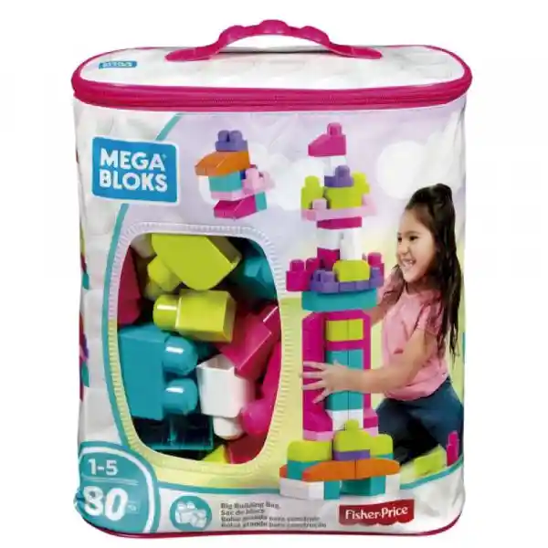 Mega Bloks Bloques Bolsa Rosada