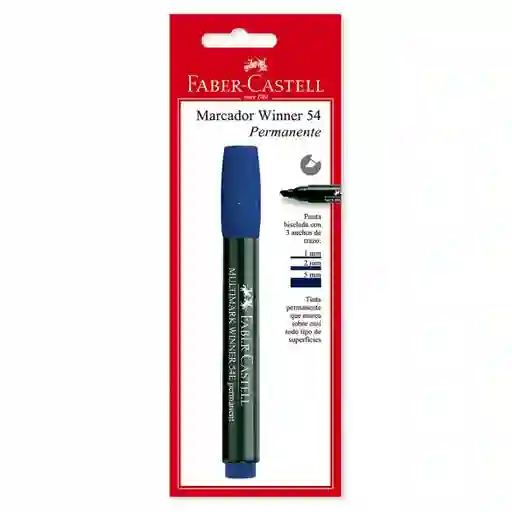 Faber Castell Marcador Indeleble Azul