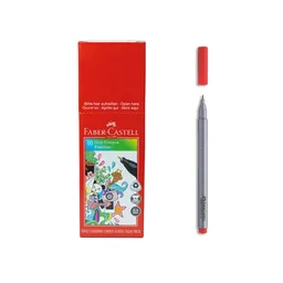 Faber Castell Rotulador Micropunta Grip Rojo